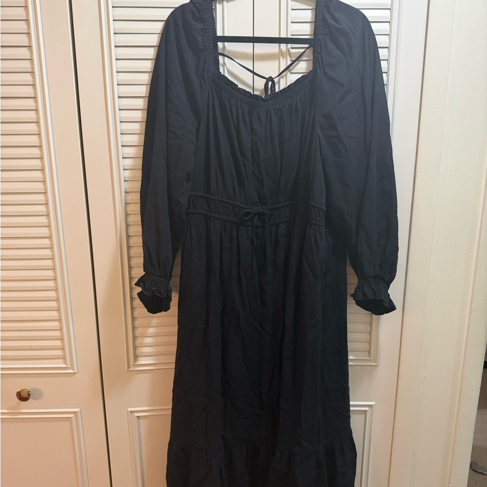 Ava & Viv Black Long Sleeve Dress